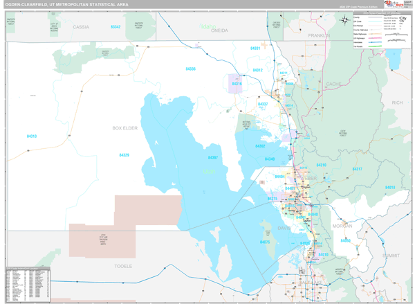 Ogden-Clearfield Metro Area Digital Map Premium Style